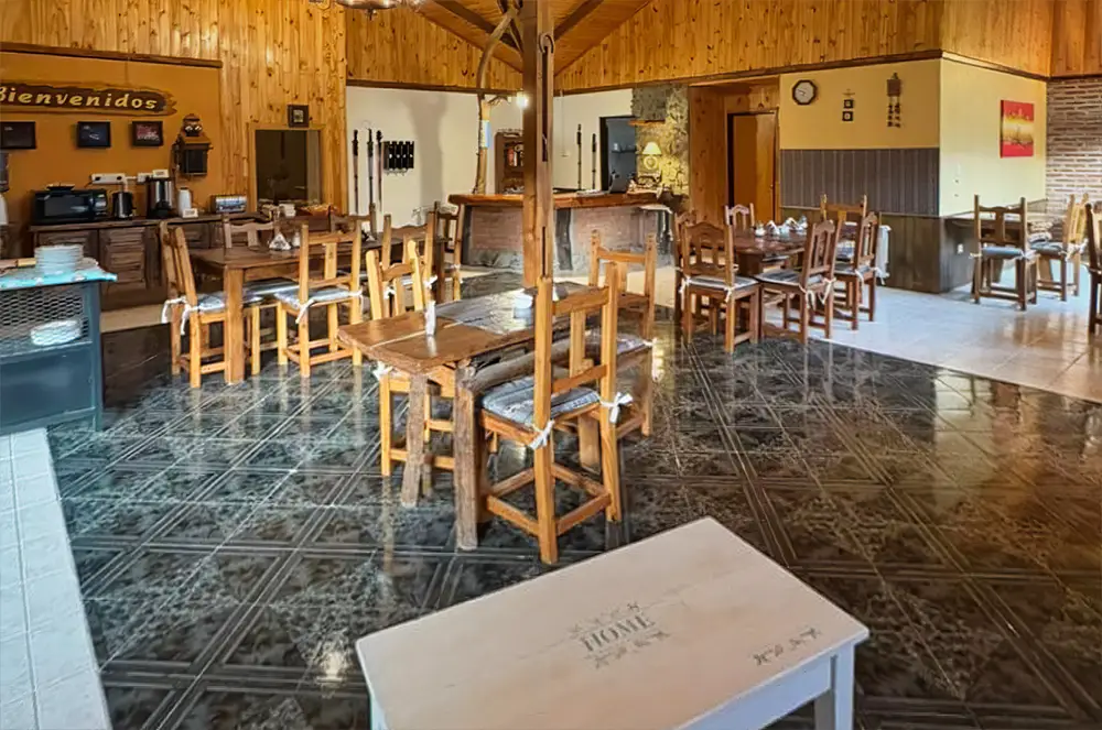 Vista de la hostería