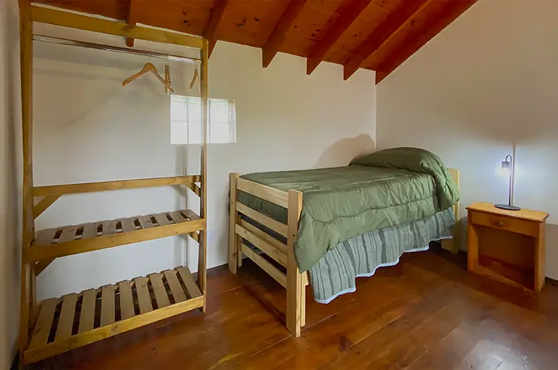 Trundle beds, nightstand, clothes rack with hangers
